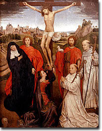 Crucifixion of Jesus, with Habit Nearby